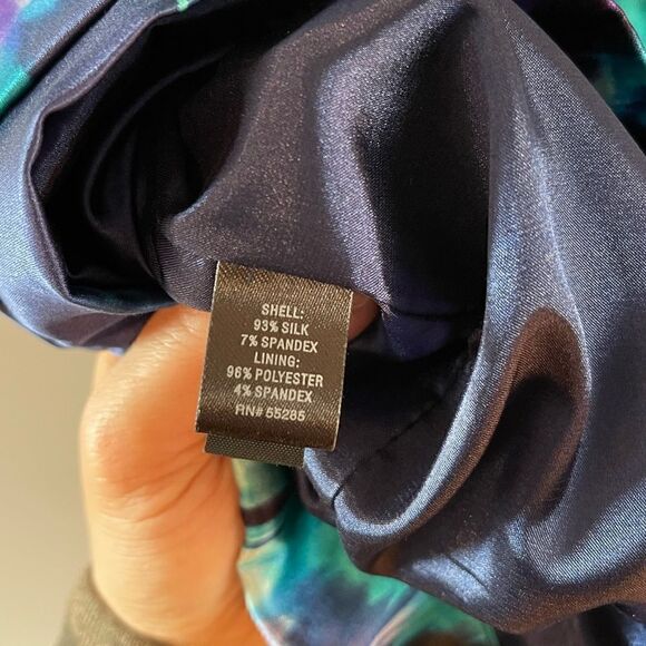 Express Silk Blend Sleeveless Ruched Dress - Picture 8 of 9